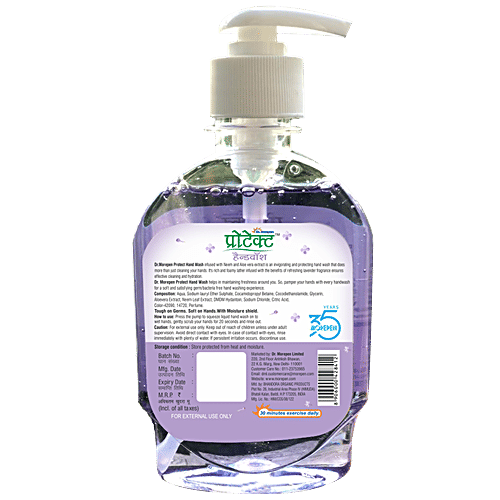Dr. Morepen Protect Handwash Liquid With Lavender Fragrance, 250 ml  
