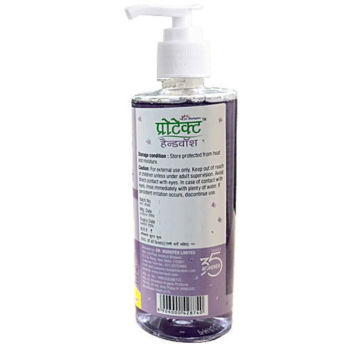Dr. Morepen Protect Handwash Liquid With Lavender Fragrance, 500 ml  