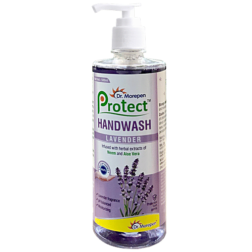 Dr. Morepen Protect Handwash Liquid With Lavender Fragrance, 500 ml  
