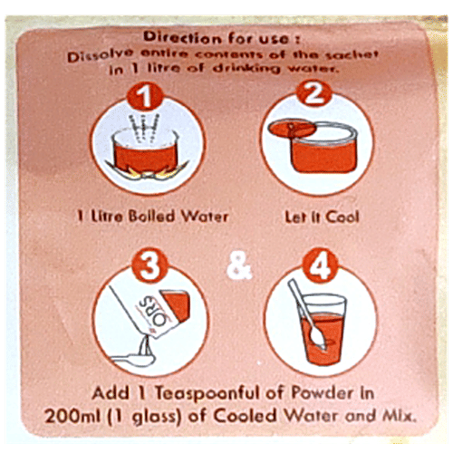 Dr. Morepen Premium ORS Powder - Liquid Hydration Drink, Orange Flavour, 110 g (Pack of 5) 