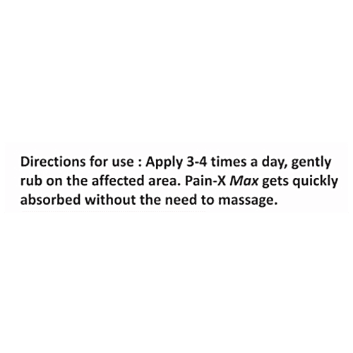 Dr. Morepen Pain-X Max Body Pain Relief Gel For Muscle, Joints, Knee, Neck & Back Pain, 30 g  