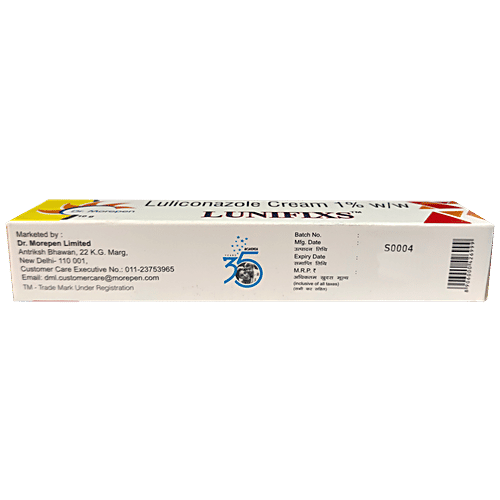 Dr. Morepen Lunifixs Anti Fungal Infection Cream, 10 g  