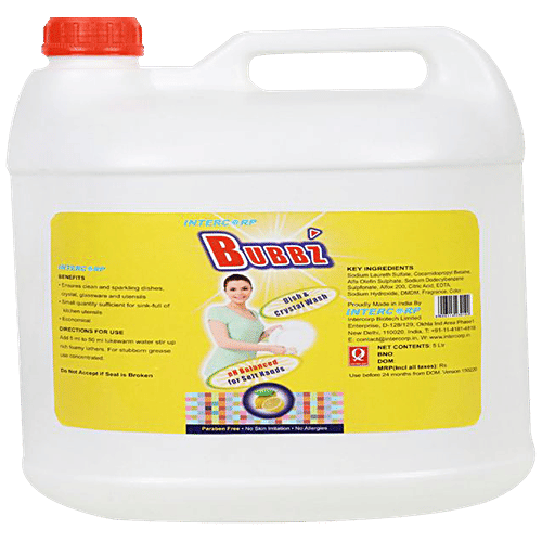 Buy Intercorp Bubbz Antibacterial Dish & Crystal Wash Liquid Ge Jumbo Saver Pack Online at