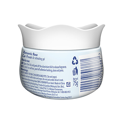 Ambipur Car Freshener Gel - Rose, 75 g  Romantic Rose Fragrance
 Refreshing Drive