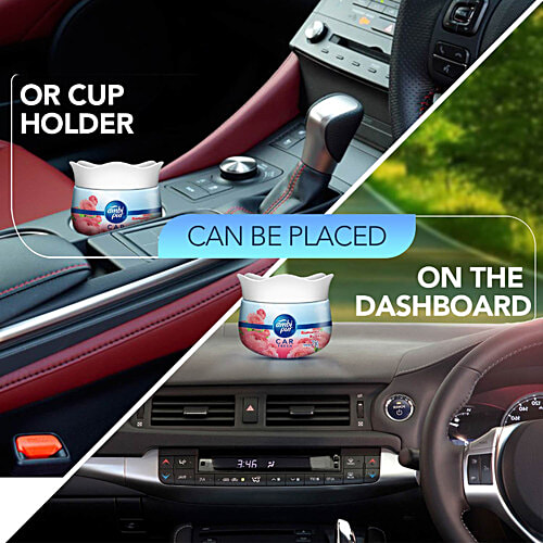 Ambipur Car Freshener Gel - Rose, 75 g  Romantic Rose Fragrance
 Refreshing Drive