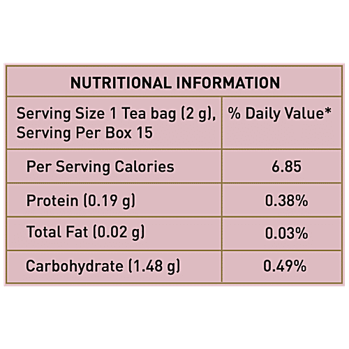 Vahdam Organic Hibiscus Rose Herbal Tea - Nourishing, Hydrating, Calming & Fragrant Rose, 30 g (15 Pyramid Bags x 2 g each)