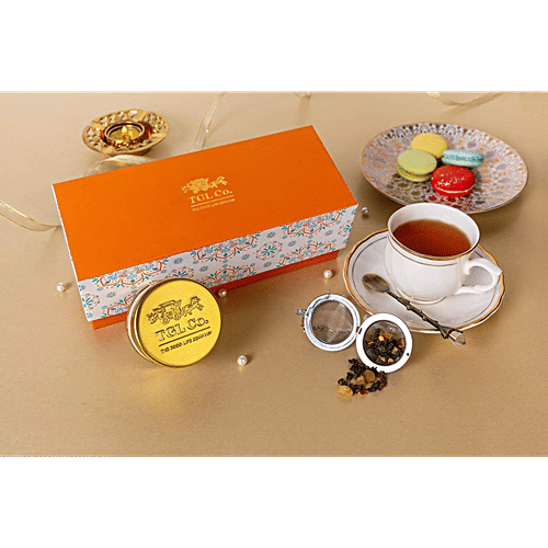 TGL Co. Crafted Celebrations Assorted Tea Gift Box, 30 g (2N x 15 g + 1 Tea Infuser) 