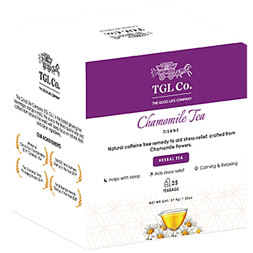 TGL Co. Chamomile Tea, 37.5 g (25 Bags x 1.5 g each) Dust Tea Bags