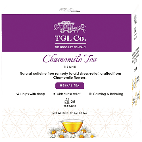 TGL Co. Chamomile Tea, 37.5 g (25 Bags x 1.5 g each) Dust Tea Bags