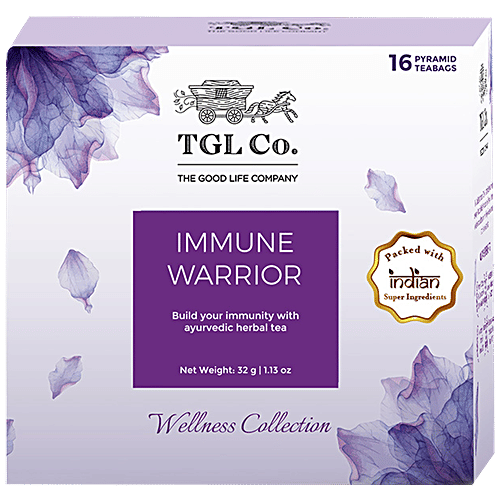 TGL Co. Immune Warrior Immunity Booster Green Tea Bags, 32 g (16 Bags x 2 g each) 