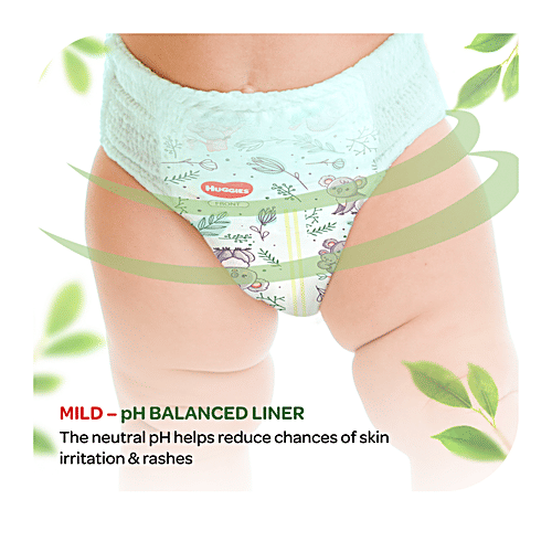 Huggies Nature Care Baby Diaper Pants - With 100% Organic Cotton, For Delicate Skin, Small, 82 pcs  
