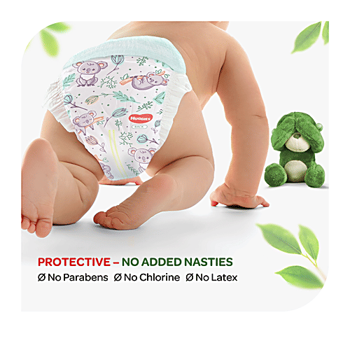 Huggies Nature Care Baby Diaper Pants - With 100% Organic Cotton, For Delicate Skin, Small, 82 pcs  