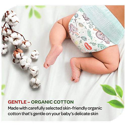 Huggies Nature Care Baby Diaper Pants - With 100% Organic Cotton, For Delicate Skin, Small, 82 pcs  