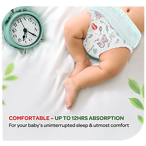 Huggies Nature Care Baby Diaper Pants - With 100% Organic Cotton, For Delicate Skin, Large, 17 pcs