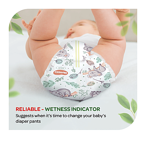 Huggies Nature Care Pants for Babies, Medium (M) Size Baby Diaper Pants,Nature's gentle protection with 100% organic cotton, Small Size, 124 pcs  