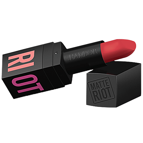 CHAMBOR Matte Riot, 4.5 g # 201- Rocket Rouge 