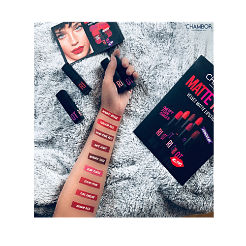 CHAMBOR Matte Riot, 4.5 g # 201- Rocket Rouge 