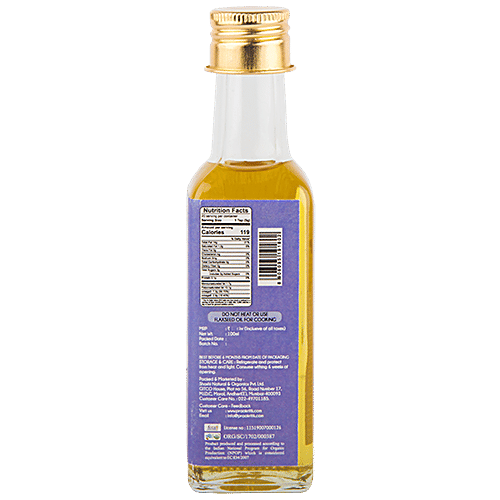Buy Praakritik Organic Cold Pressed Flax Seed Oil Online at Best Price