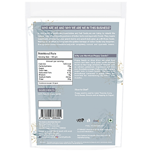 Buy Namhya Poppy Seeds Online at Best Price of Rs 319 bigbasket