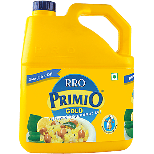Rro Primio Gold Filtered Groundnut Oil, 5 L Jar 