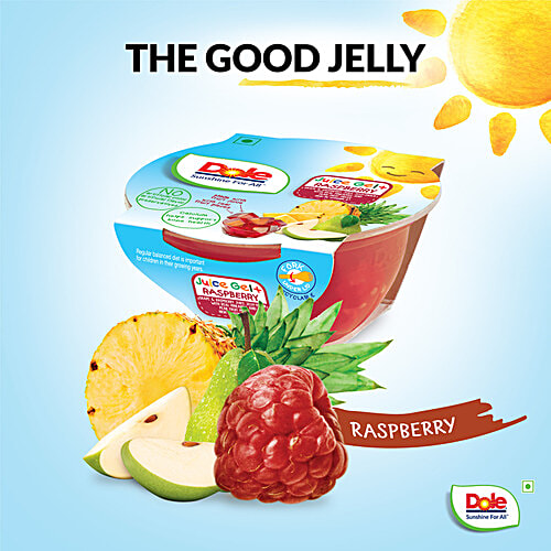Buy DOLE Juice Gel+ Raspberry Jelly With Real Pineapple & Pear Fruit