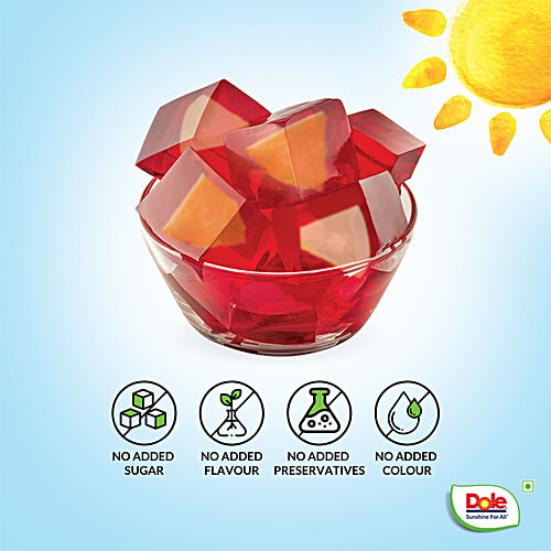 Buy DOLE Juice Gel+ Raspberry Jelly With Real Pineapple & Pear Fruit