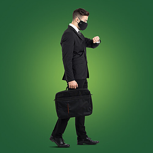 Dettol Sitishield D95 Mask – Black, Large, 1 pc  