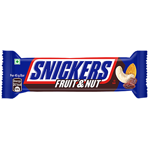 Buy Snickers Chocolate Bar Fruit & Nut Flavour Online at Best Price