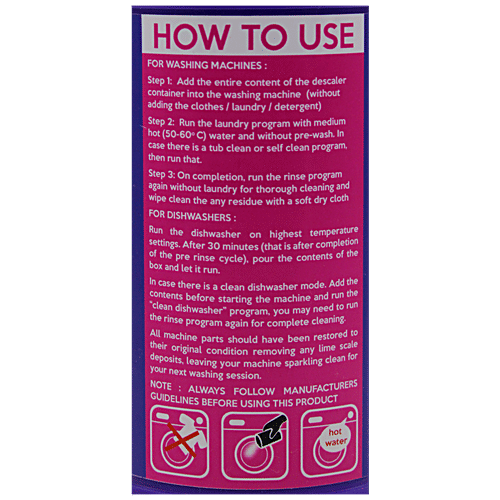 Buy ARNIGO Dishwasher Cleaner & Descaler Removes Lime Scale & Mineral