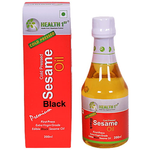 Buy Health 1st Sesame Oil Cold Pressed Black Online at Best Price of