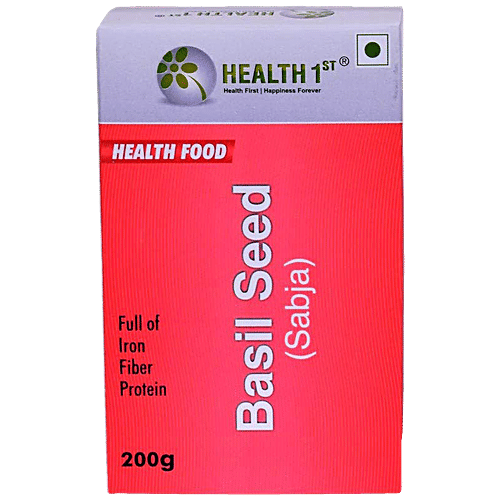 Health 1st Basil Seed - Sabja, 200 g Pouch 