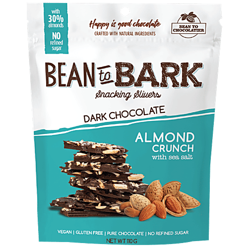 Bean To Bark Almond Crunch, 110 g Pouch 