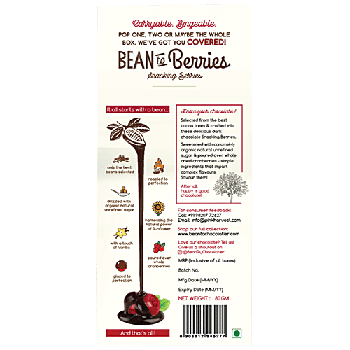 Bean To Berries Cranberry, 80 g Box 