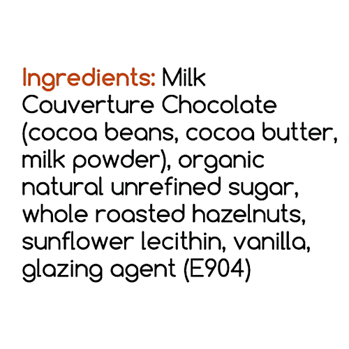 Bean To Nutters Milk Chocolate Hazelnut, 80 g Box 