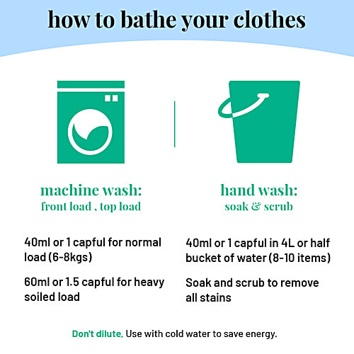 Born Good Plant Based Japanese Cypress Fragrance Liquid Detergent | Baby & Pet Safe, 1 L Bottle