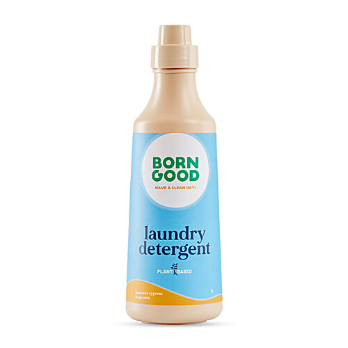 Born Good Plant Based Japanese Cypress Fragrance Liquid Detergent | Baby & Pet Safe, 1 L Bottle