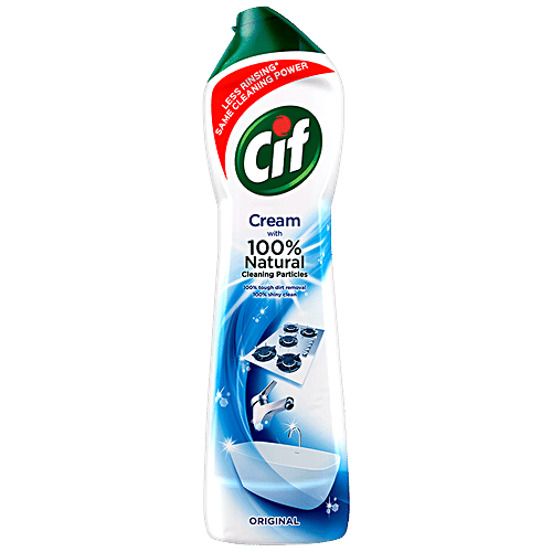 Cif Cleaners Ocean Cream Multipurpose Surface Cleaner - Original, For Tough Stains, Refreshing Scent, 500 ml  