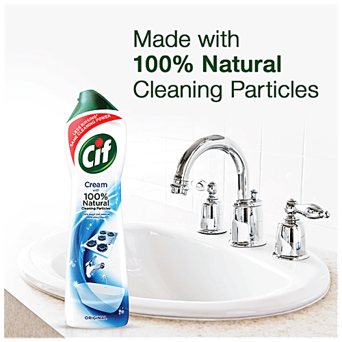 Cif Cleaners Ocean Cream Multipurpose Surface Cleaner - Original, For Tough Stains, Refreshing Scent, 500 ml  