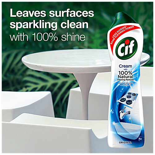 Cif Cleaners Ocean Cream Multipurpose Surface Cleaner - Original, For Tough Stains, Refreshing Scent, 500 ml  