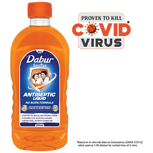 Dabur Sanitize - Antiseptic Liquid, 250 ml  