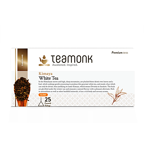 Teamonk Kimaya White Tea, 50 g (25 Bags x 2 g each) 