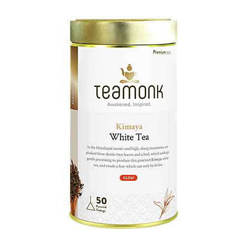 Teamonk Kimaya White Tea, 100 g (50 Bags x 2 g each) 