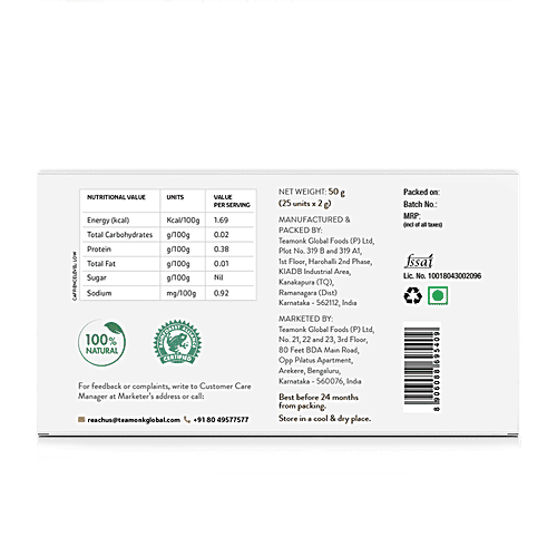 Teamonk Darjeeling Oolong Tea - Tapas, 50 g (25 Bags x 2 g each) 