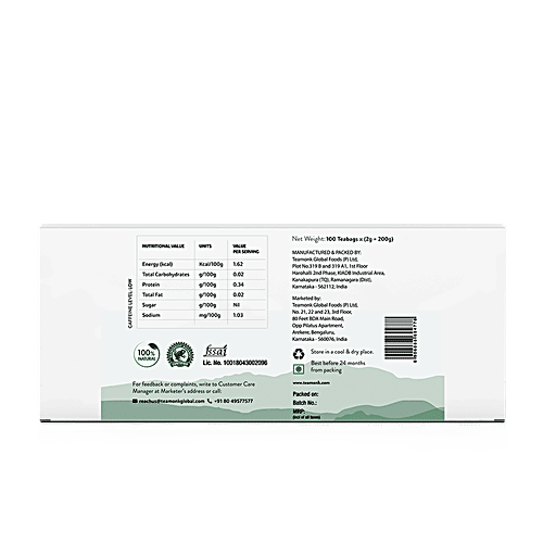 Teamonk Darjeeling Green Tea, 50 g (25 Bags x 2 g each) 