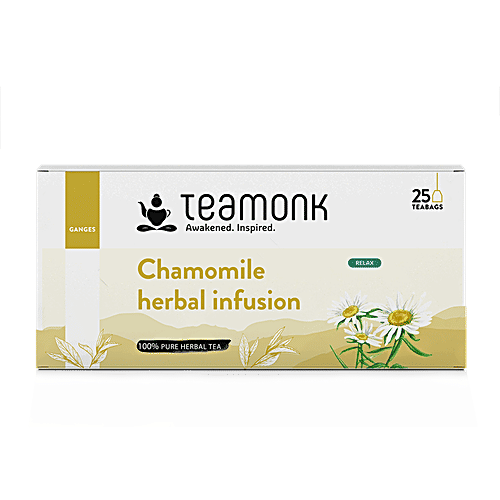 Teamonk Chamomile Herbal Infusion, 50 g (25 Bags x 2 g each) 