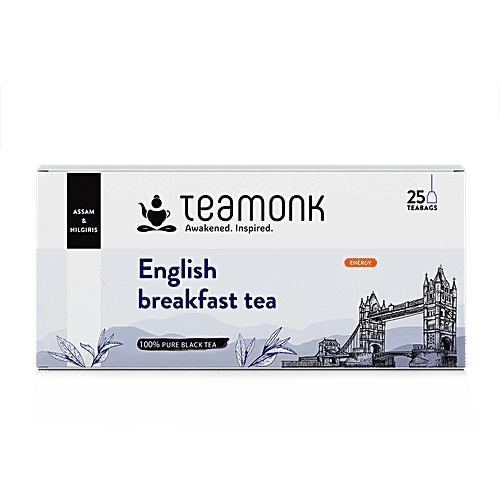 Teamonk English Breakfast Tea, 50 g (25 Bags x 2 g each) 
