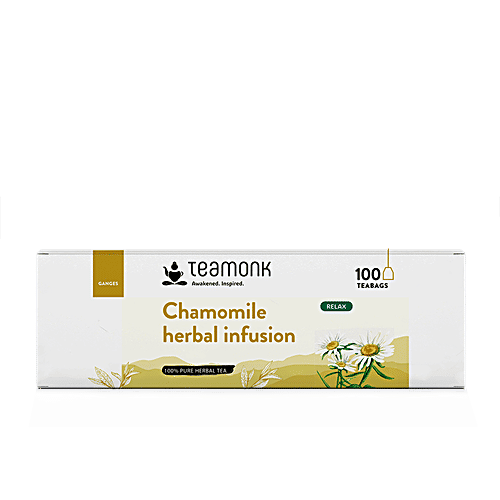Teamonk Chamomile Herbal Infusion, 200 g (100 Bags x 2 g each) 