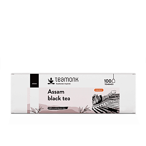 Teamonk Assam Black Tea, 200 g (100 Bags x 2 g each) 