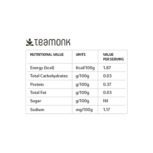 Teamonk Nilgiri Green Tea - Yakuso Tulsi, 100 g (50 Bags x 2 g each) 