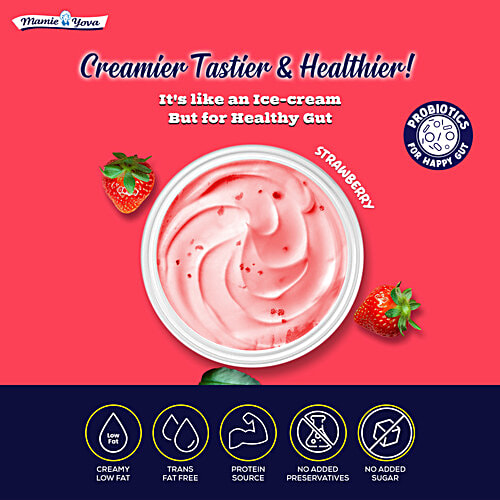 Mamie Yova French Yogurt - Strawberry, 90 g Cup